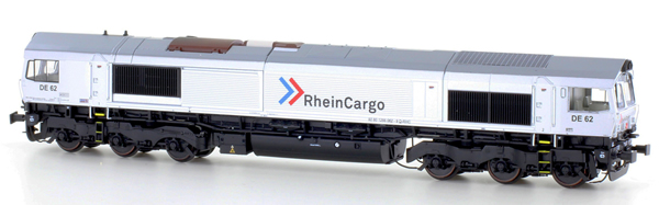 Kato HobbyTrain Lemke HE10066323 - German Diesel Locomotive Class 66 RheinCargo (Sound)